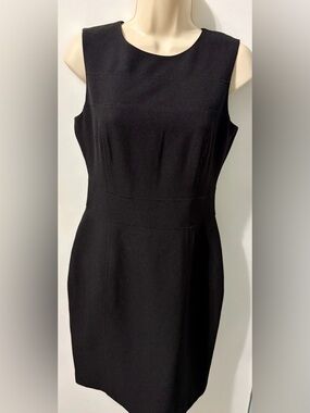 Tommy Hilfiger Black Sleeveless Midi Sheath Dress